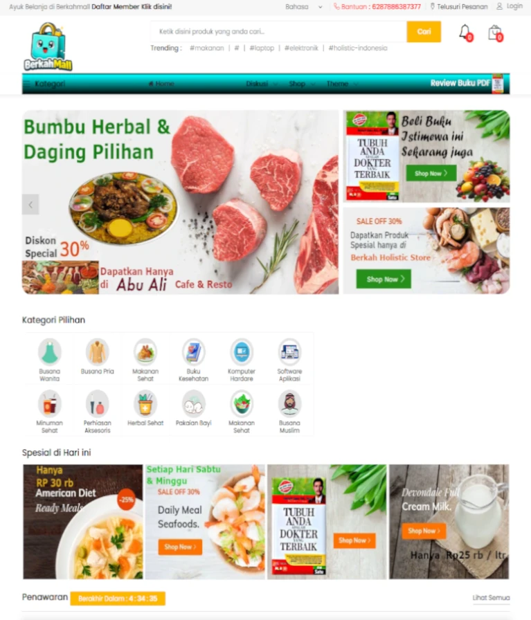 BerkahMall e-Shop Membawa Berkah